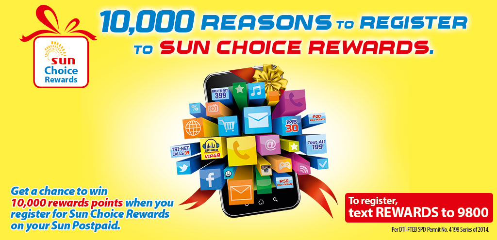 Sun Postpaid Rewards promo